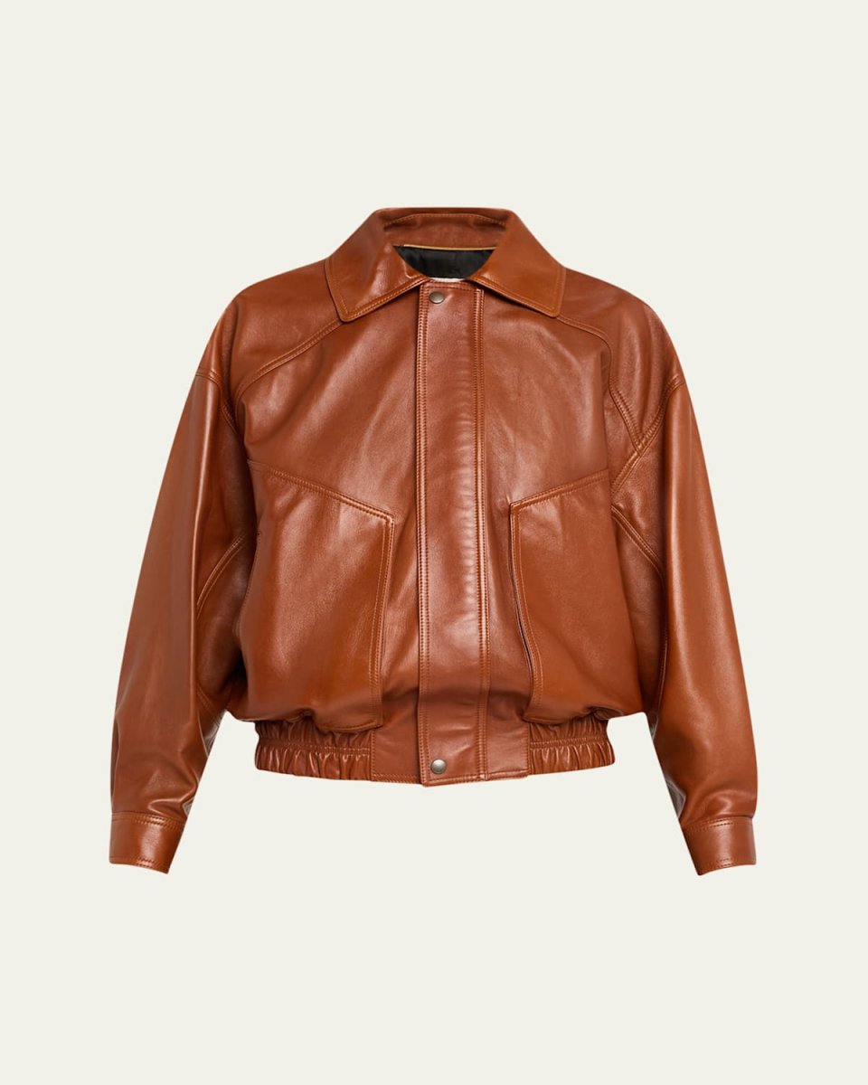 Oversized Leather Jacket
